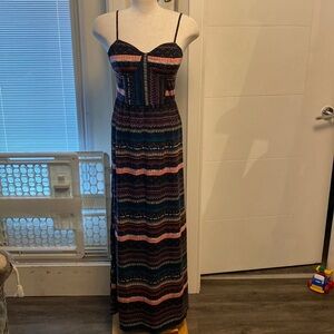 Bustier look maxi dress